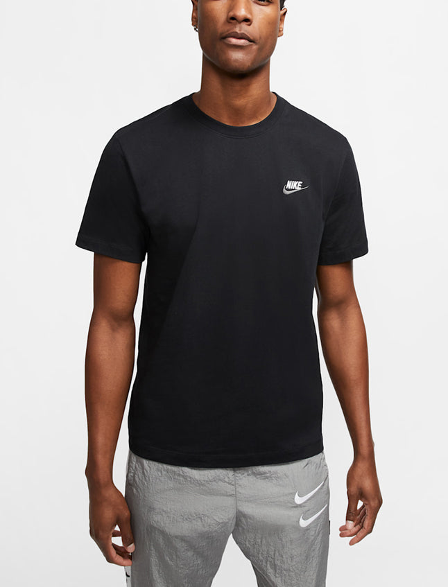 T-Shirt Nike Sportswear Club AR4997-014 Black/White/(Dark Grey) Uomo