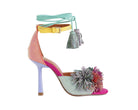 EXÈ JENNIFER-725 Sandalo con strass colore Verde (Green/Multi)
