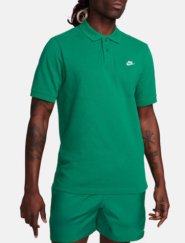 Polo Nike Club FN3894-365 Uomo Cotone Piqué Malachite