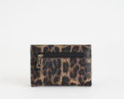 Portafoglio Marc Ellis Bria Leo camel leo da donna in similpelle, chiusura clip, 10 slot portacarte, 10x14 cm
