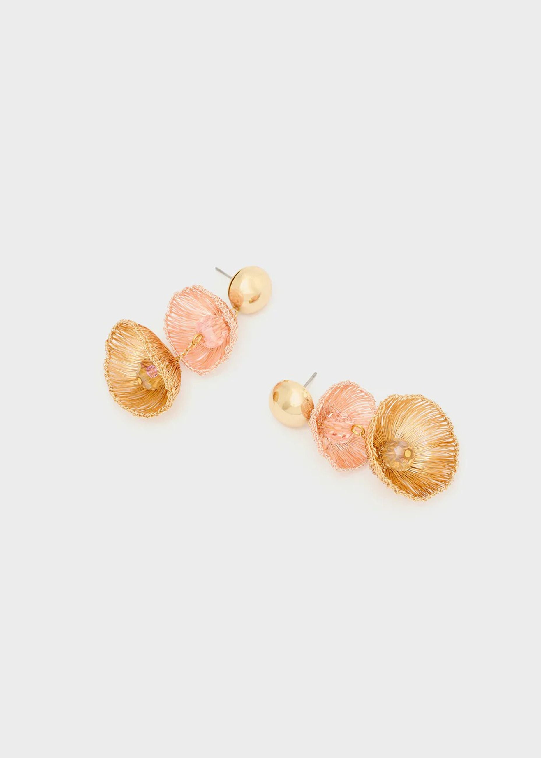  Orecchini Nalì Bells con Pietre BEOR0376 Rosa Donna