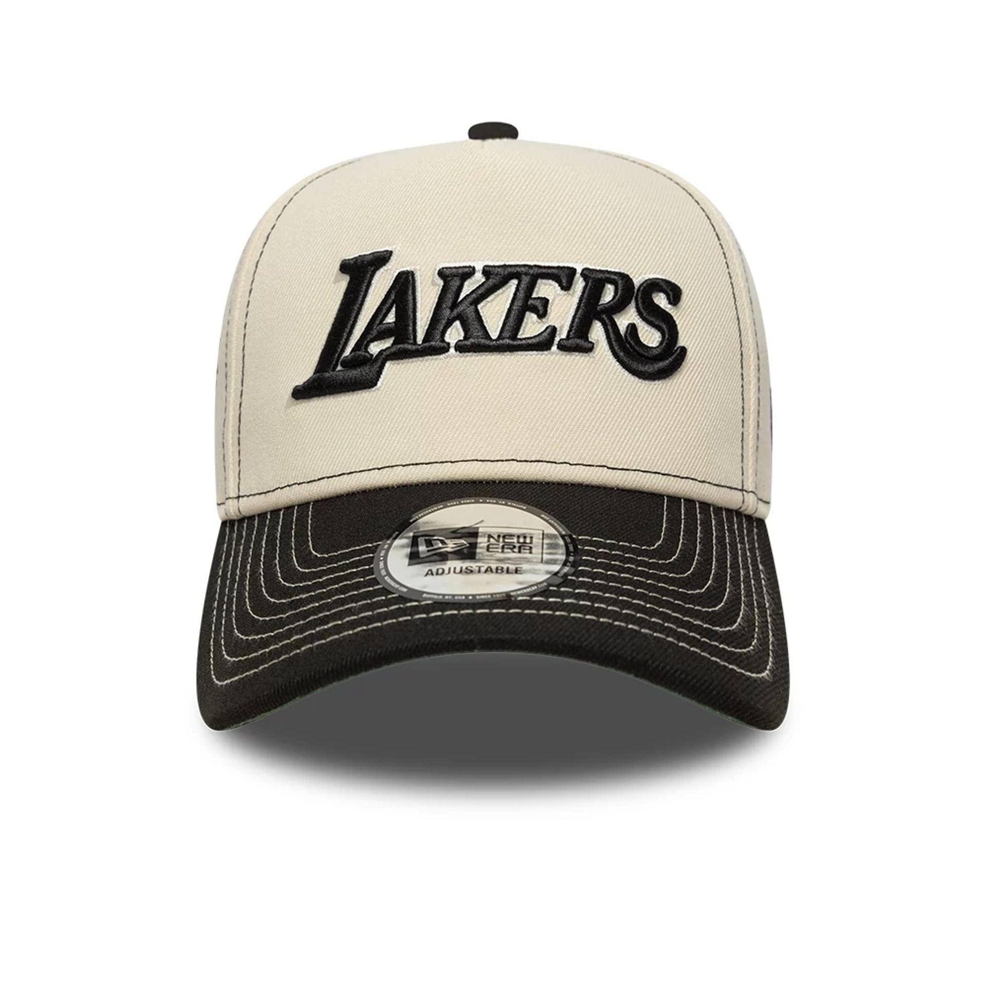 Cappello New Era 9FORTY E-Frame LA Lakers NBA City Icon 60856278 uomo colore crema Light Beige (270)