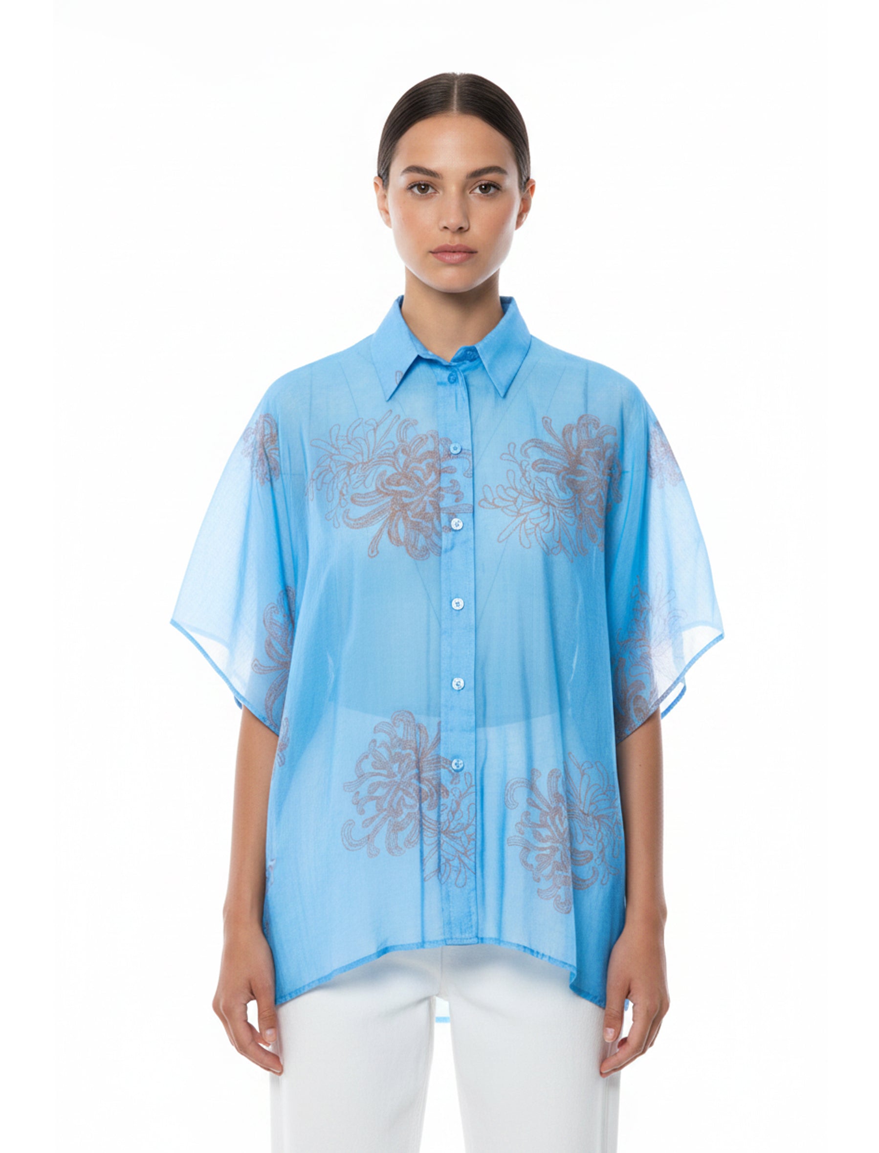 Camicia Anonyme Miami A16SB041 Sky D