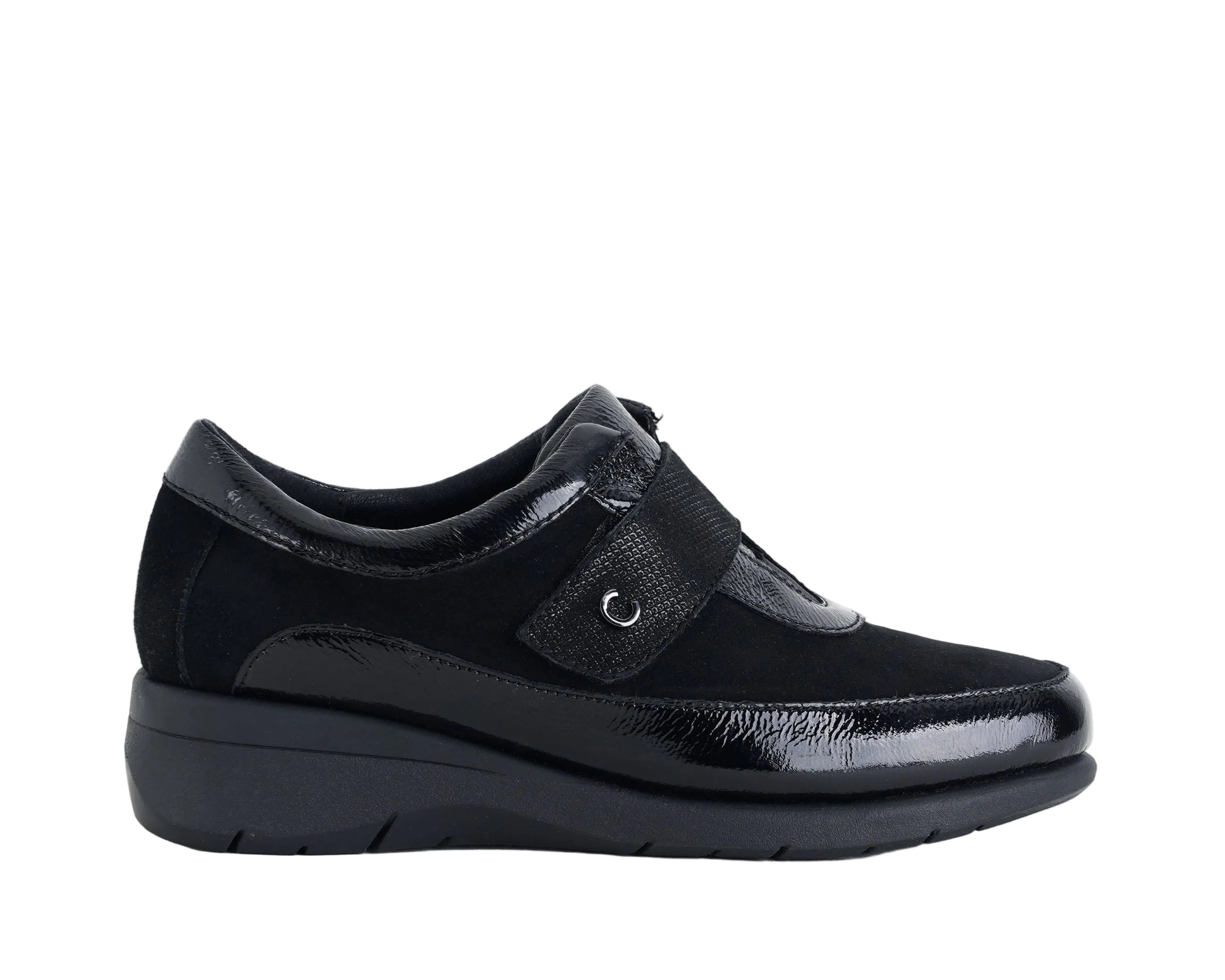 Sneakers in vernice e suede Cinzia Soft IV8925935 001 Nero Donna