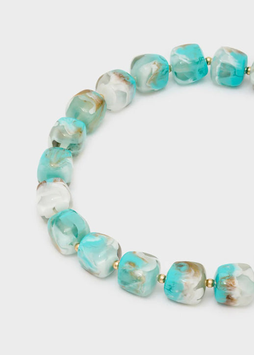 Collana Nalì Cri in resina EMCL1225 Turchese