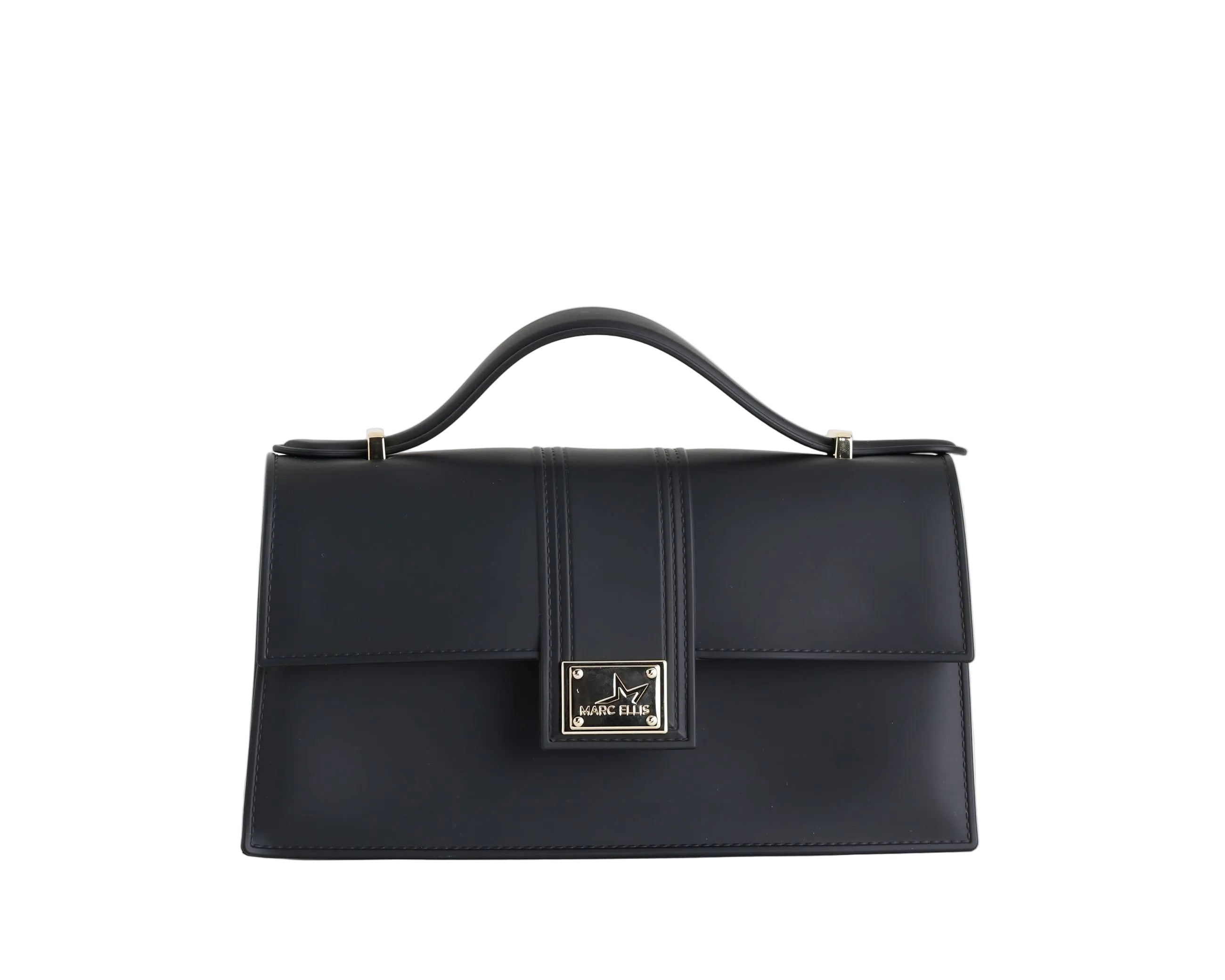 Borsa a mano Marc Ellis Flat Arrow Donna Black Light Gold - Vista frontale