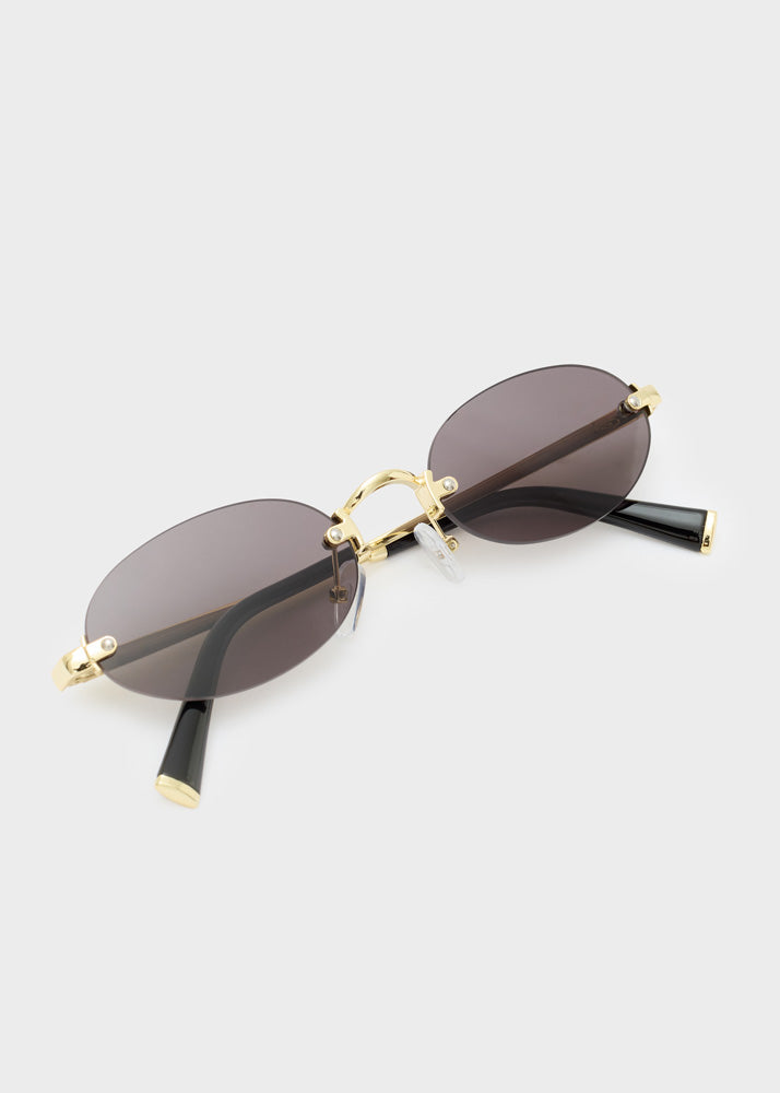 Occhiali da sole Nalì Thin Oval TGOC0150 Grigio Donna