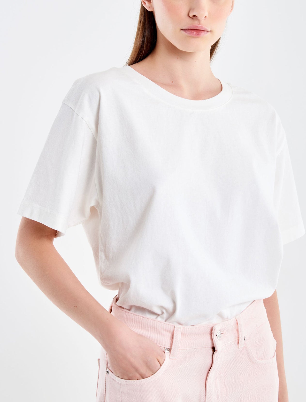 MIRITY Maglietta Donna Y2K Maniche Corte – Giromanica Forato, Slim Fit, Colore Basic, 85% Poliestere 15% Elastan