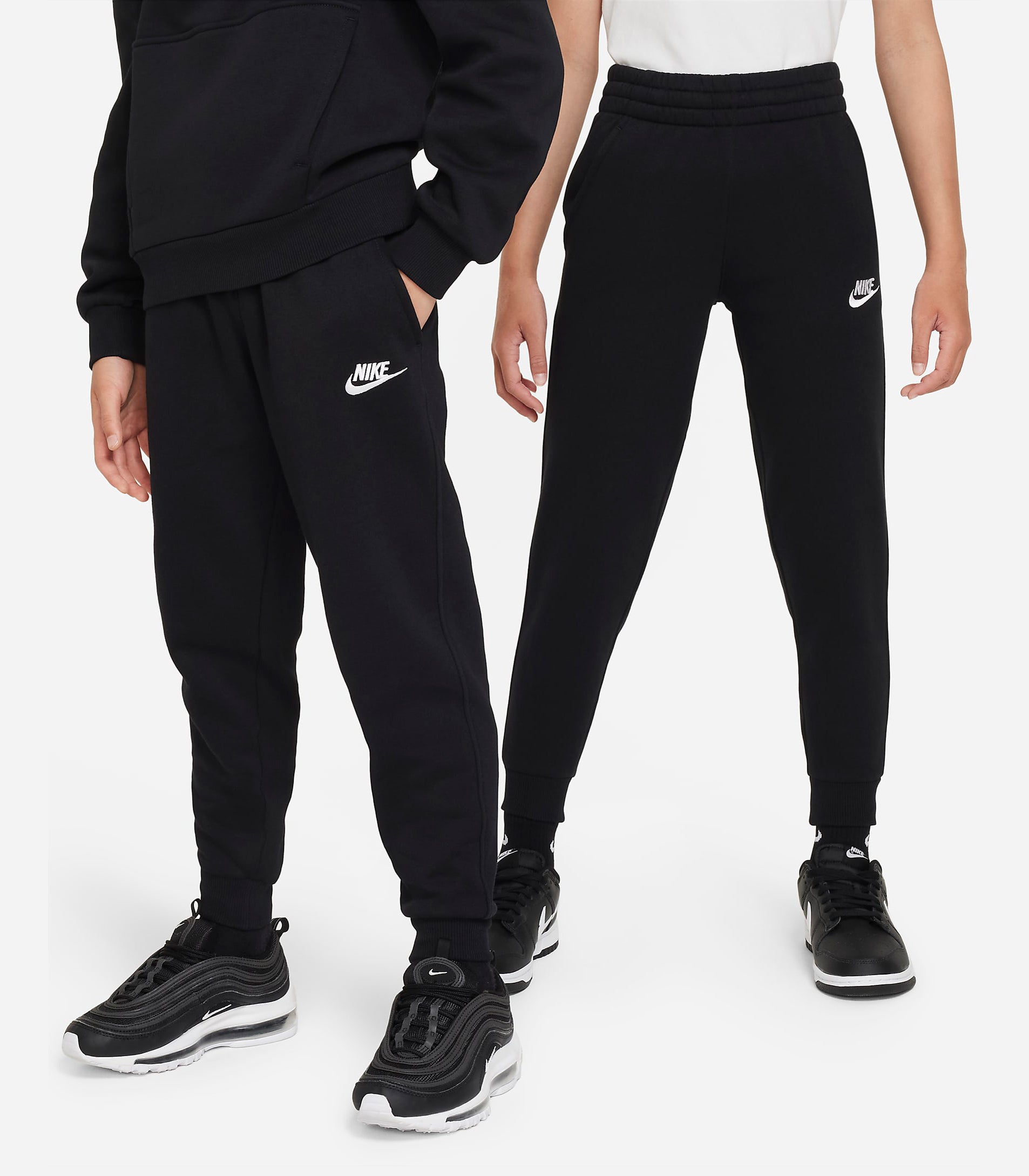 Pantaloni Jogger Nike Sportswear Club Fleece FD3008 010 Nero Unisex bambino