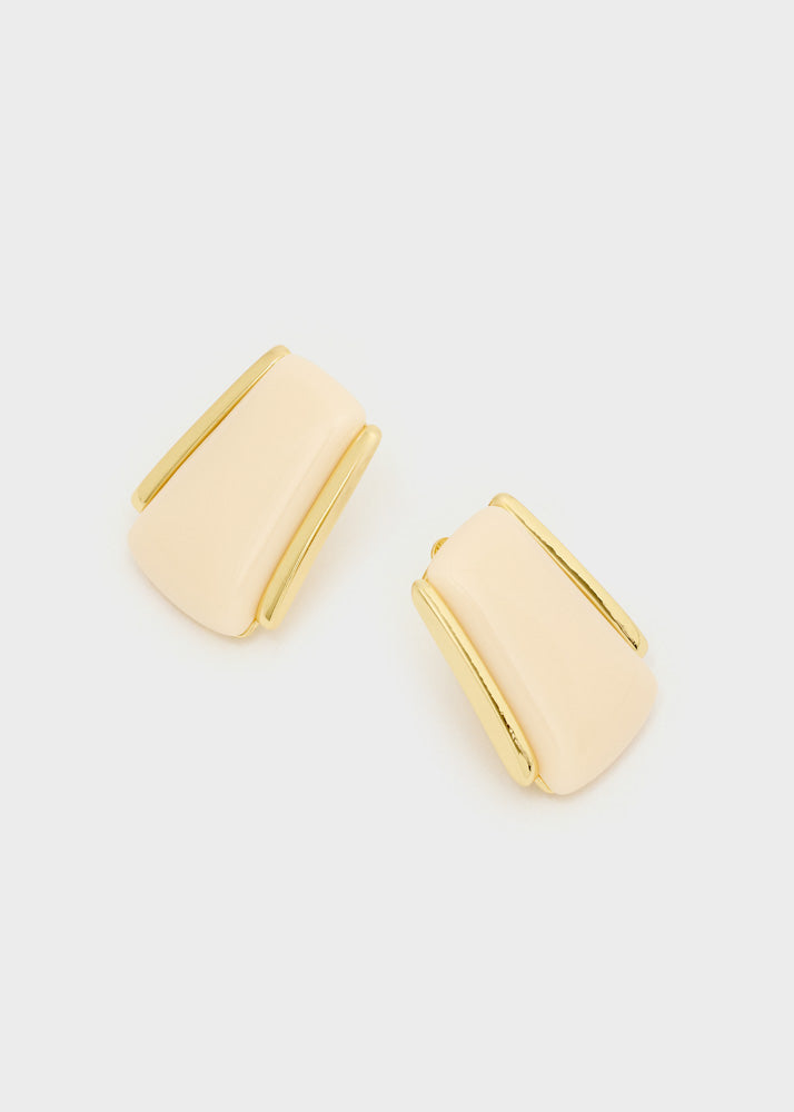 Orecchini con clip Nalì Aura VSOR0005 Oro/Beige