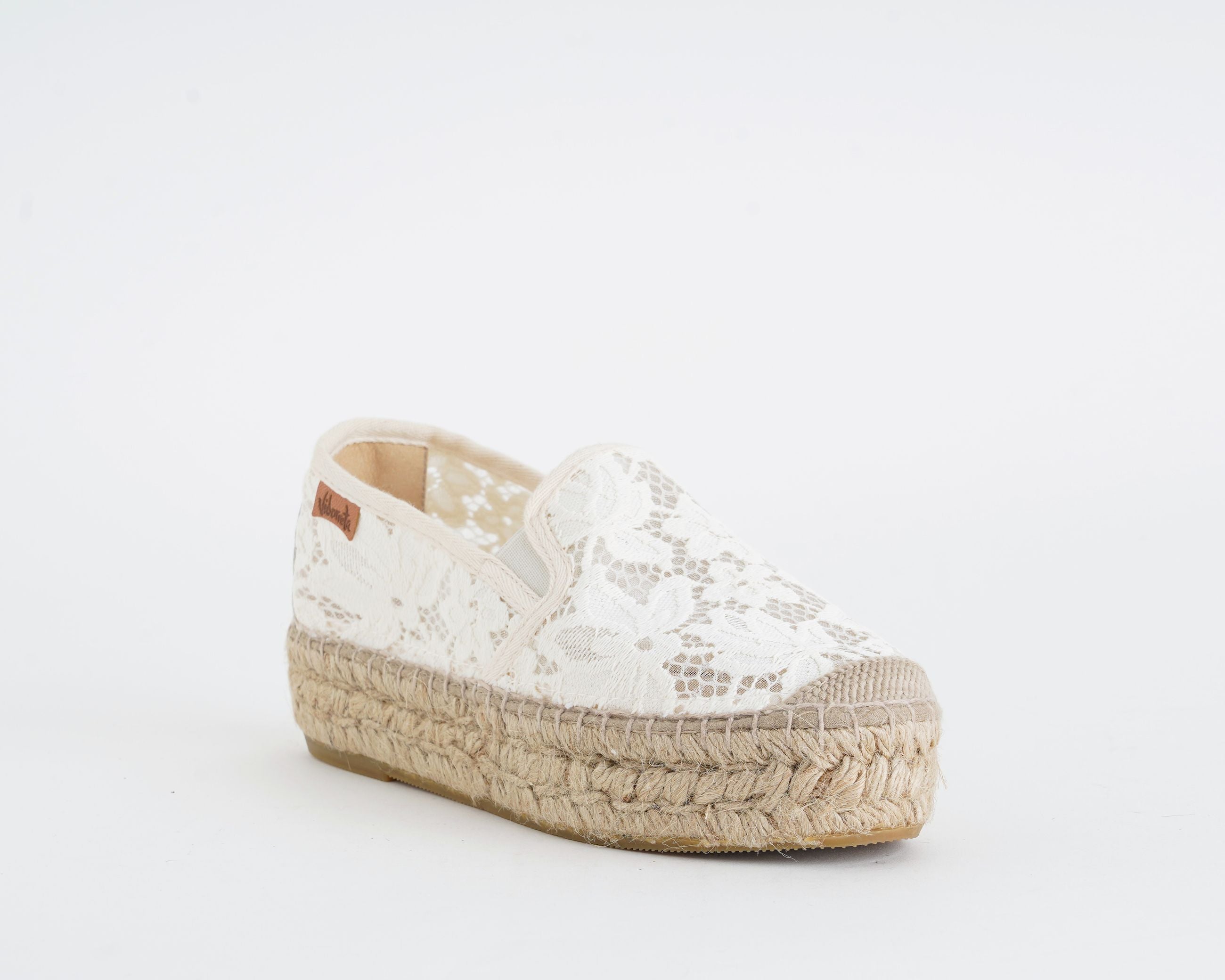 VIDORRETA Espadrillas Normandie 0140N tessuto ricamato bianco donna - art. 0140N

