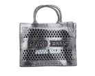 Borsa a mano Marc Ellis Flat Sponge S Donna Argento Glitter Silver – Vista frontale