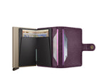 Portafoglio Secrid MPE-Grape colore Grape – miniwallet in pelle con protezione RFID e chiusura a bottone
