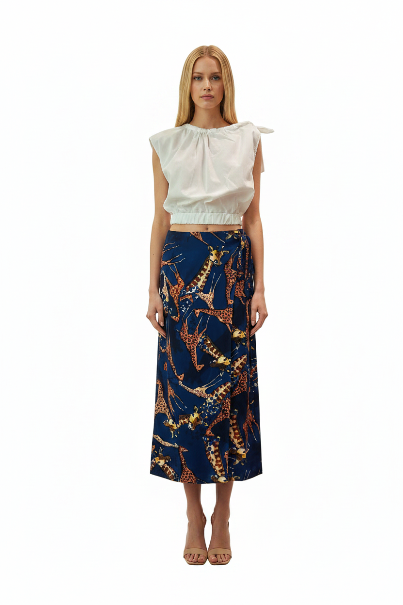 Gonna pareo Vicolo TAB3042 Blu Donna