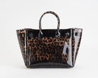 Borsa a mano Sécret Pon-Pon Brigitte Animalier Leopard Donna – tracolla rimovibile, chiusura zip, H.23xL.29xP.16 cm
