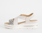 Sandalo con zeppa MELLUSO 019270 Crema