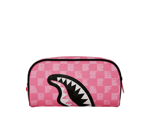 Pouch SPRAYGROUND Pink And Black Drip Check 910B8113NSZ Donna