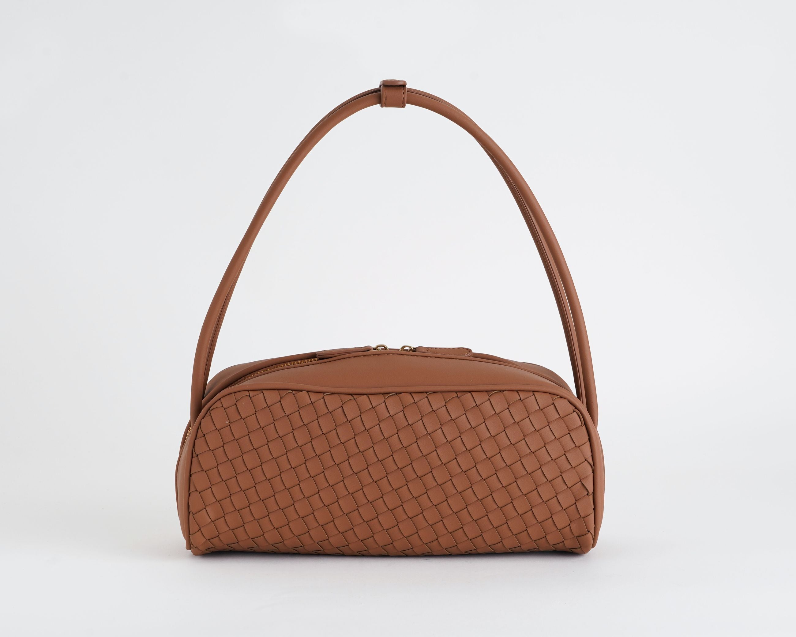 Borsa a spalla Vicolo Hicari Bag XAB0039 ecopelle intrecciata bruciato donna vista posteriore