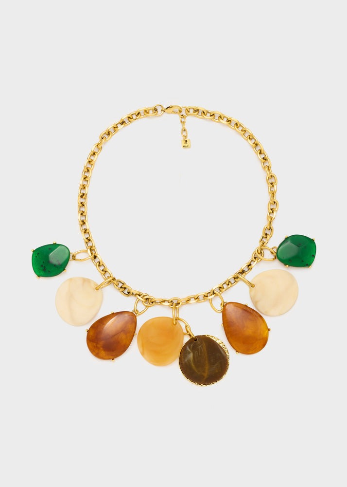 Collana con pendenti Nalì EMCL1316 Marrone mix Donna