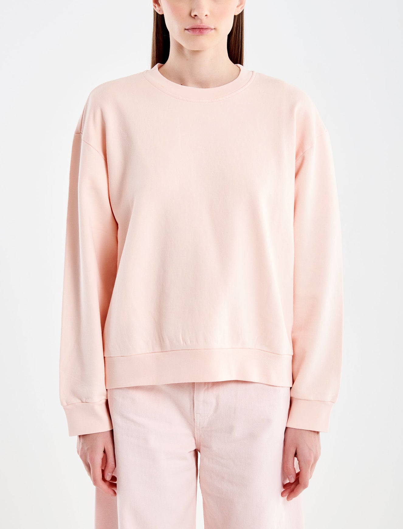 Felpa Basic Girocollo Vicolo TAB0155 Cipria Donna