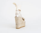 Vidorreta 0102 Normandie Espadrillas Tessuto Ricamato Zeppa Donna VIDORRETA Blanco
