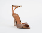 Sandalo alto donna EXE Joy-625 Bronze con tacco 110 mm
