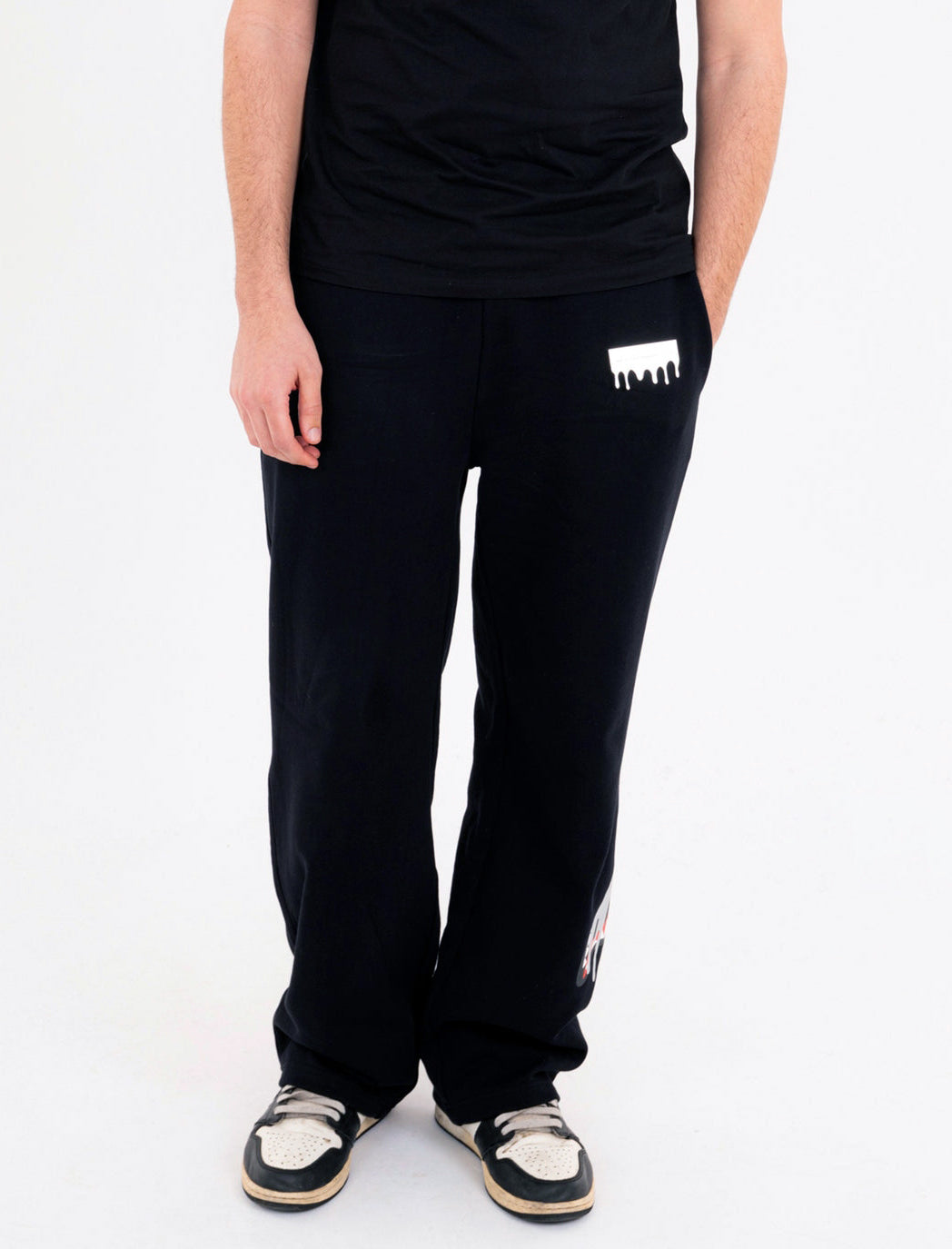 Pantalone sportivo Sprayground Silver Drip ⁠SP995GBLK Nero Uomo