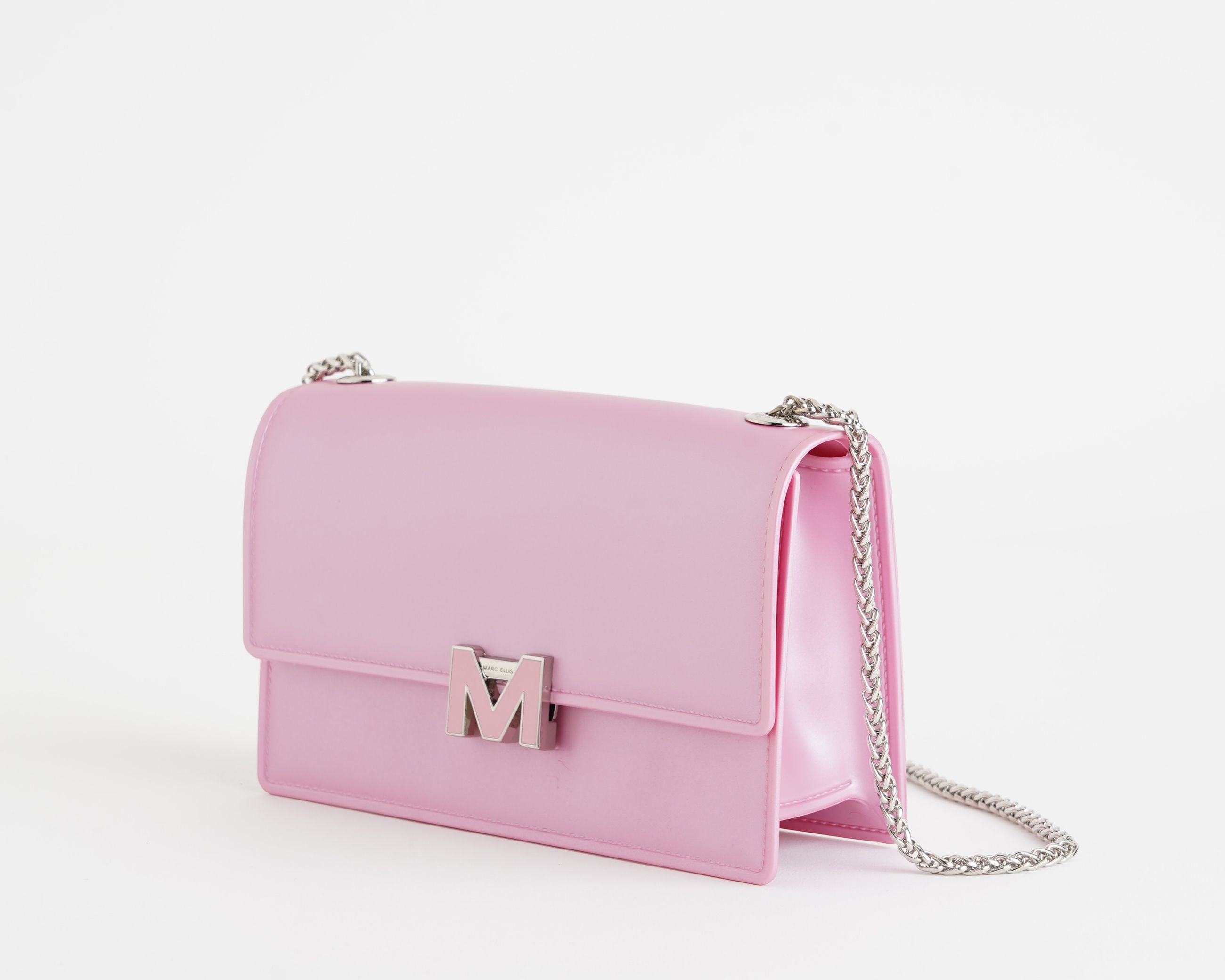 Borsa a spalla Marc Ellis Supermee M Cashmere Rose – Vista laterale