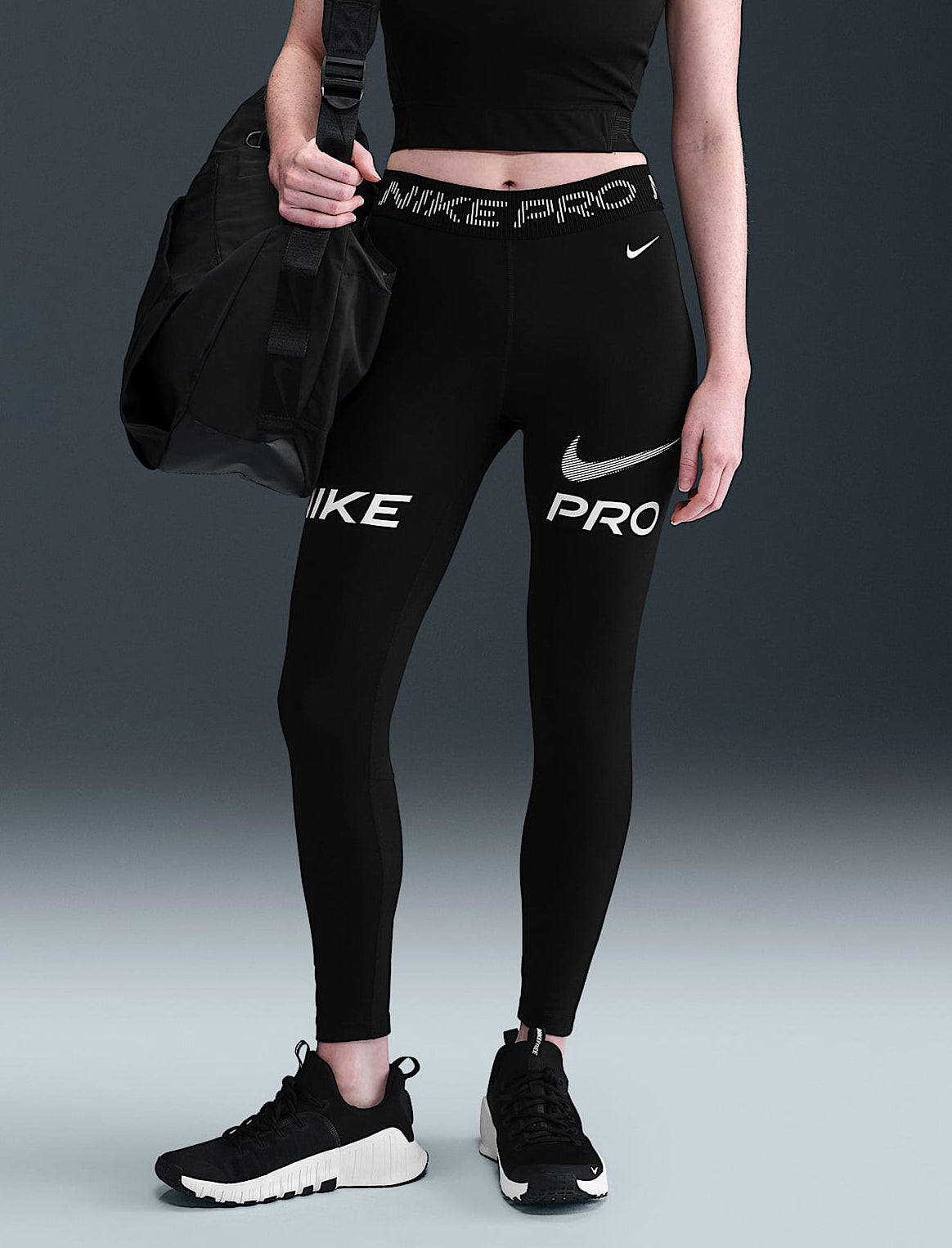 Leggings a 7/8 a vita media Nike Pro HV2306 010 Donna
