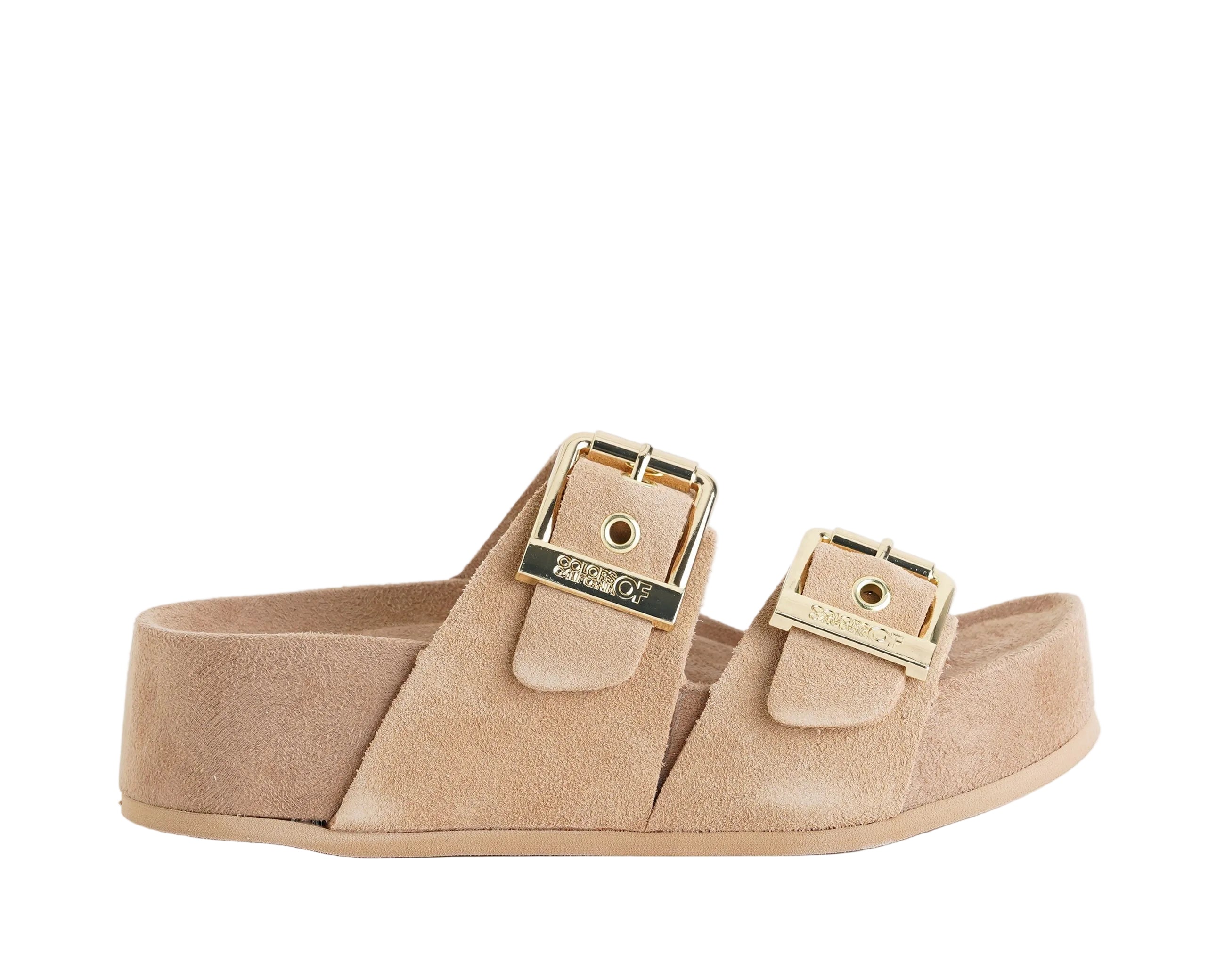 `Sandalo con plateau Colors of California HC.DUNE02 Camel (CAM) Donna`