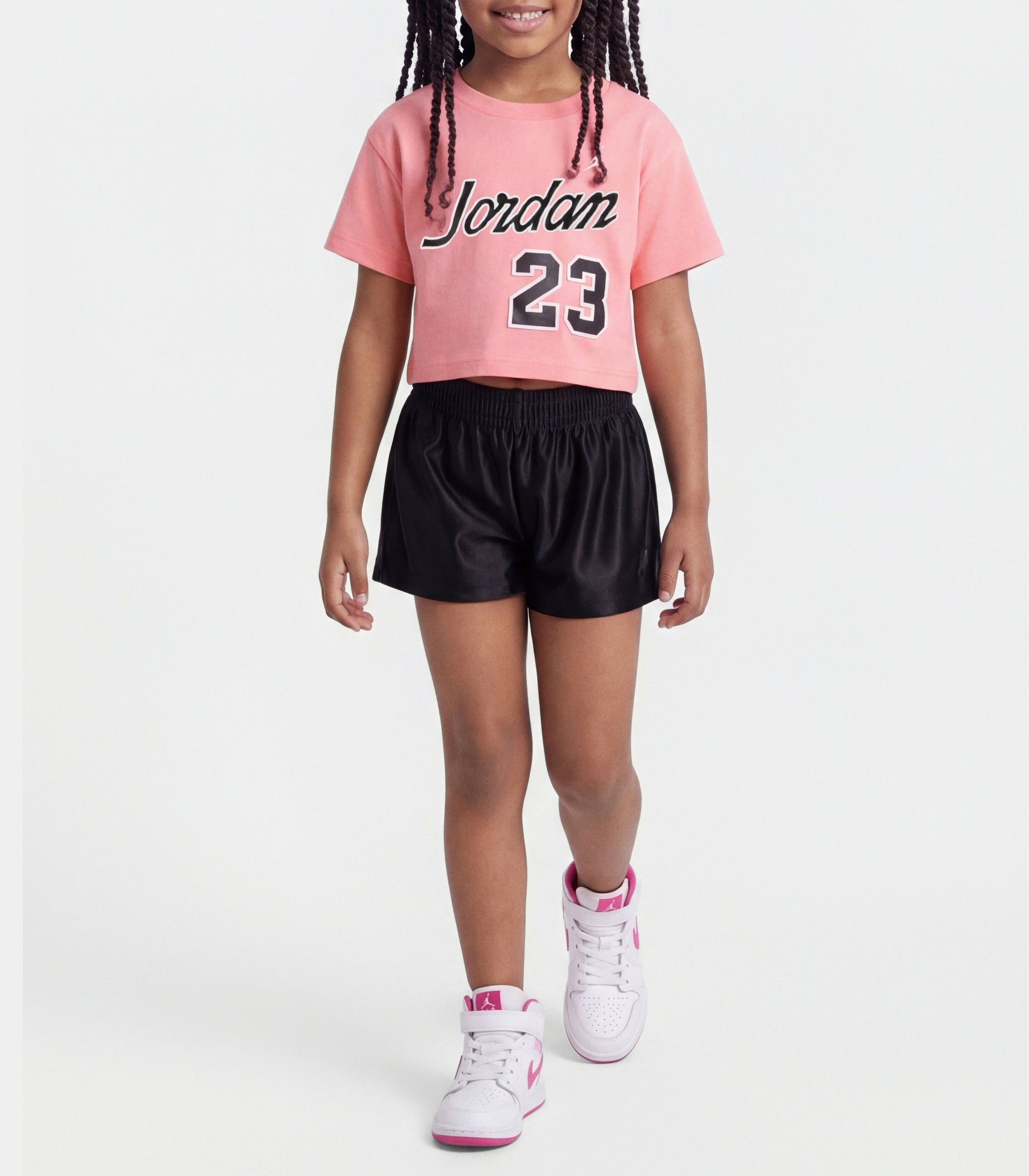 Jordan Flowy Durasheen Short Set Black 35F658-023 – Completo t-shirt e shorts bambino unisex 4-6 anni