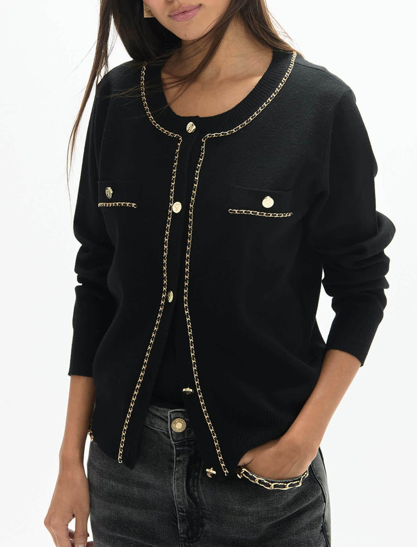 Cardigan Lola Casademunt LF2611016 Nero Donna