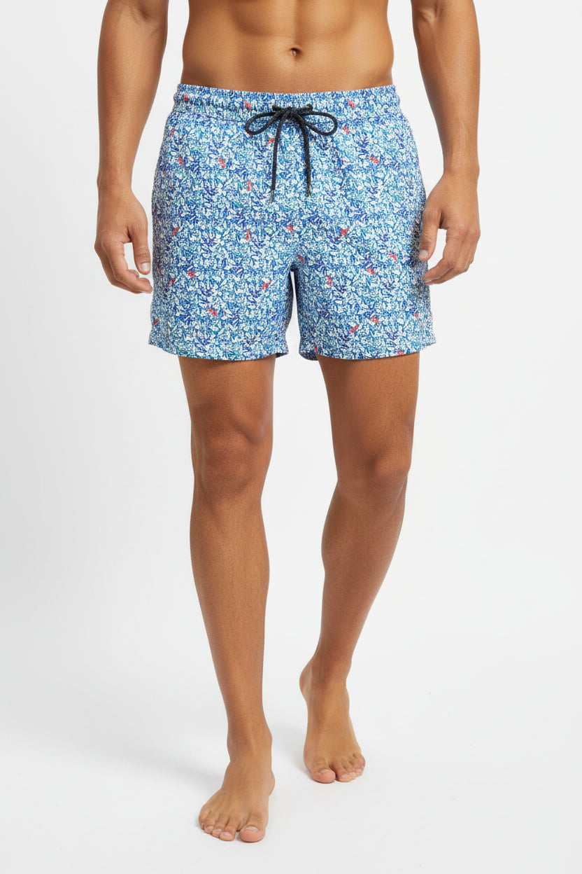 Pantaloncini da bagno uomo BAIA 30 REMI CAPRI AT1 Bianco/Blu 