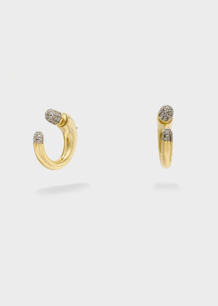 Orecchini a cerchio Nalì Pin MEOR0794 Oro Donna