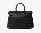 Borsa a spalla Sécret Pon-Pon Victoria M Straw Black Donna – tracolla rimovibile, chiusura zip, H.27xL.34xP.13 cm

