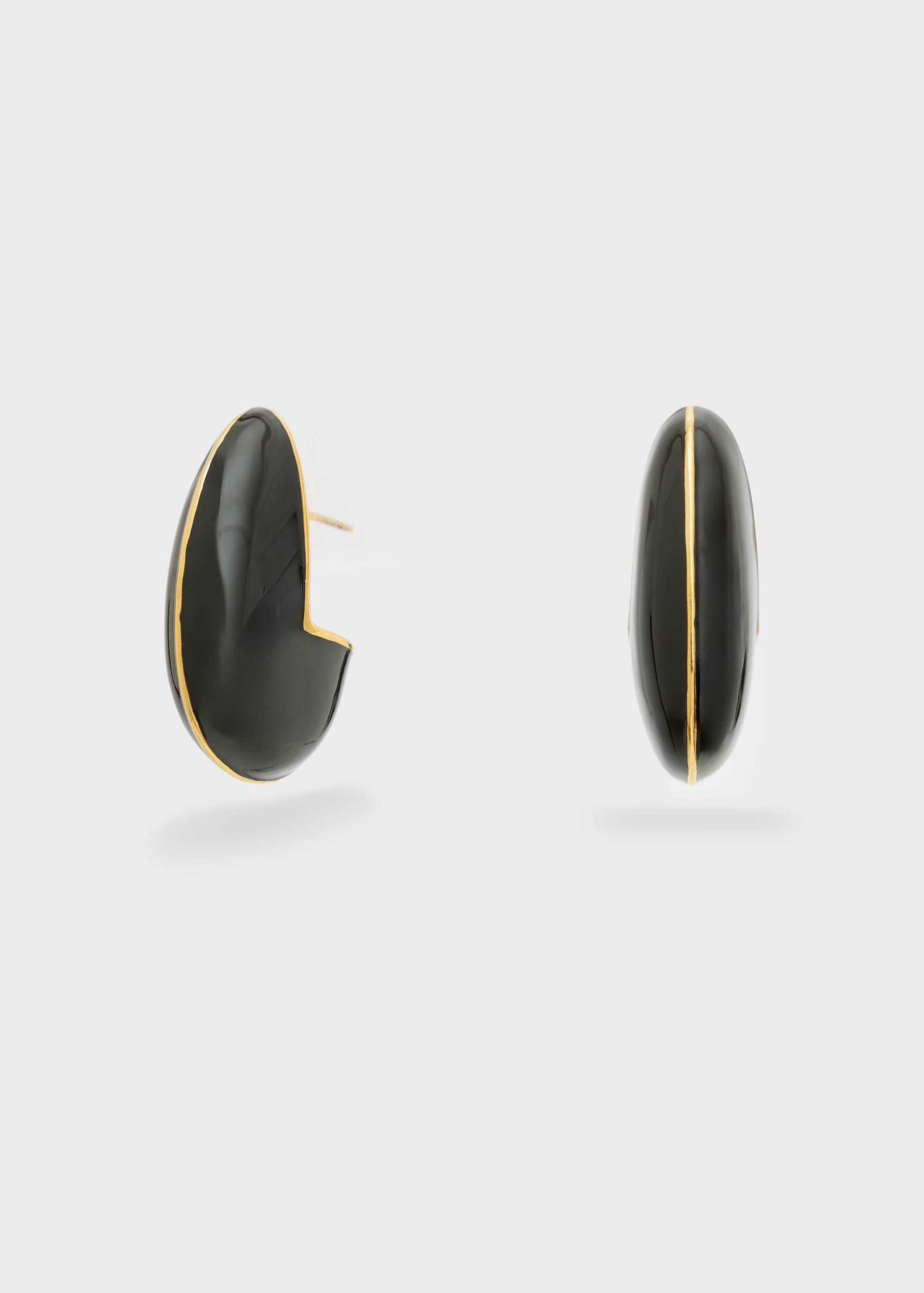 Orecchini Luna In Resina Nali' PWOR0011 Nero Donna