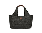Maxi Bag Sundek in paper straw intrecciata AW714ABPA100 Black