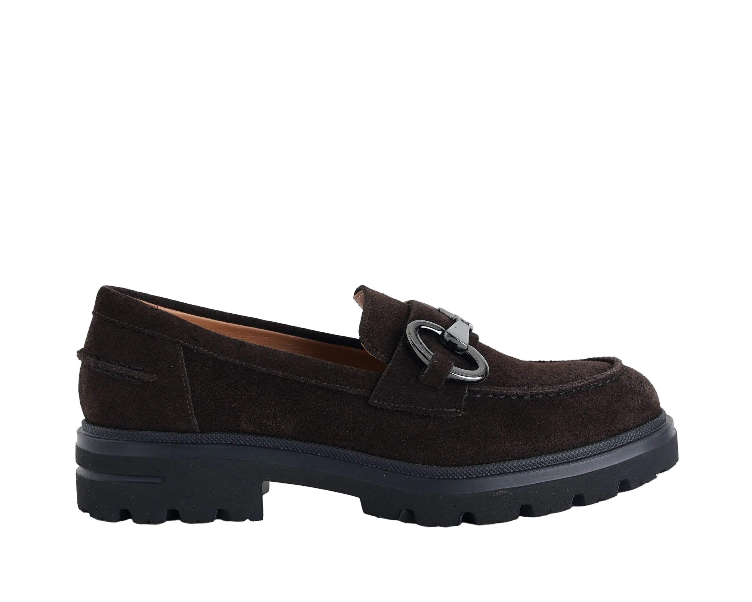 Mocassini in camoscio VSL 7851 Moro Donna