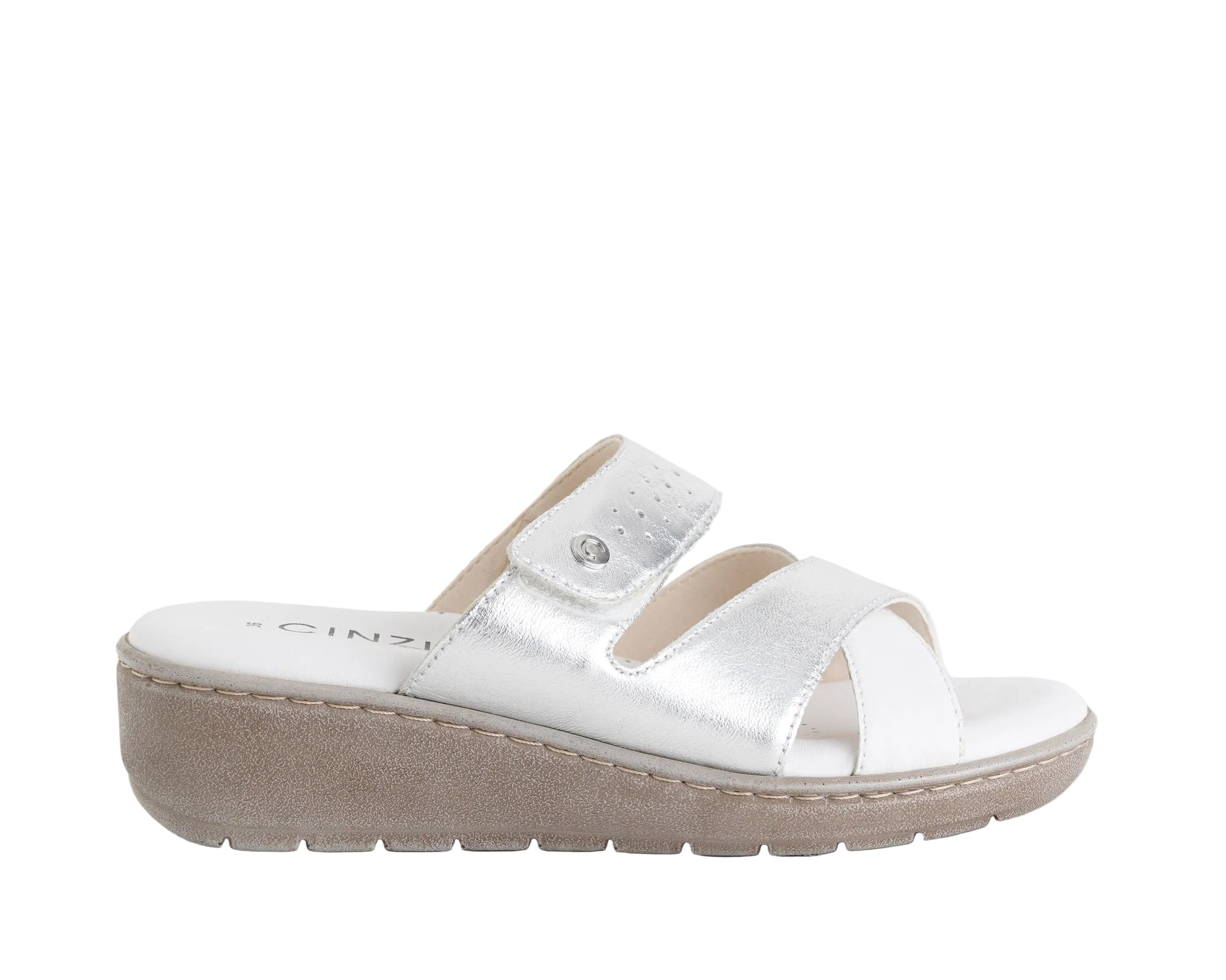 Ciabatta Cinzia Soft SV2724588 White/Silver Donna