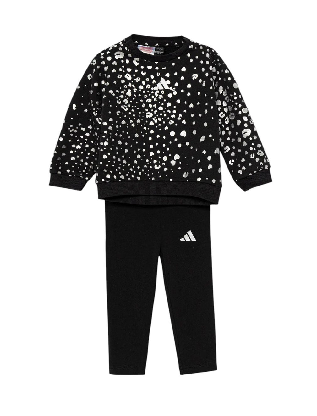 Tuta ADIDAS Inf Glam JN2229 Nero/Argento Unisex bambino