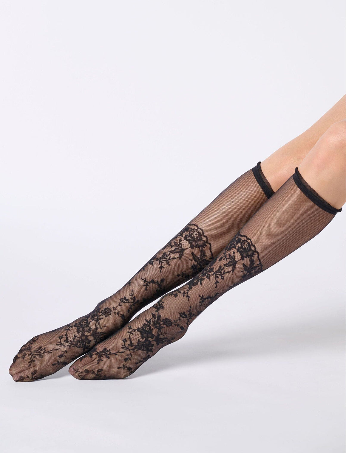 Gambaletto OROBLU Seductive Lace VOBC68269 Nero