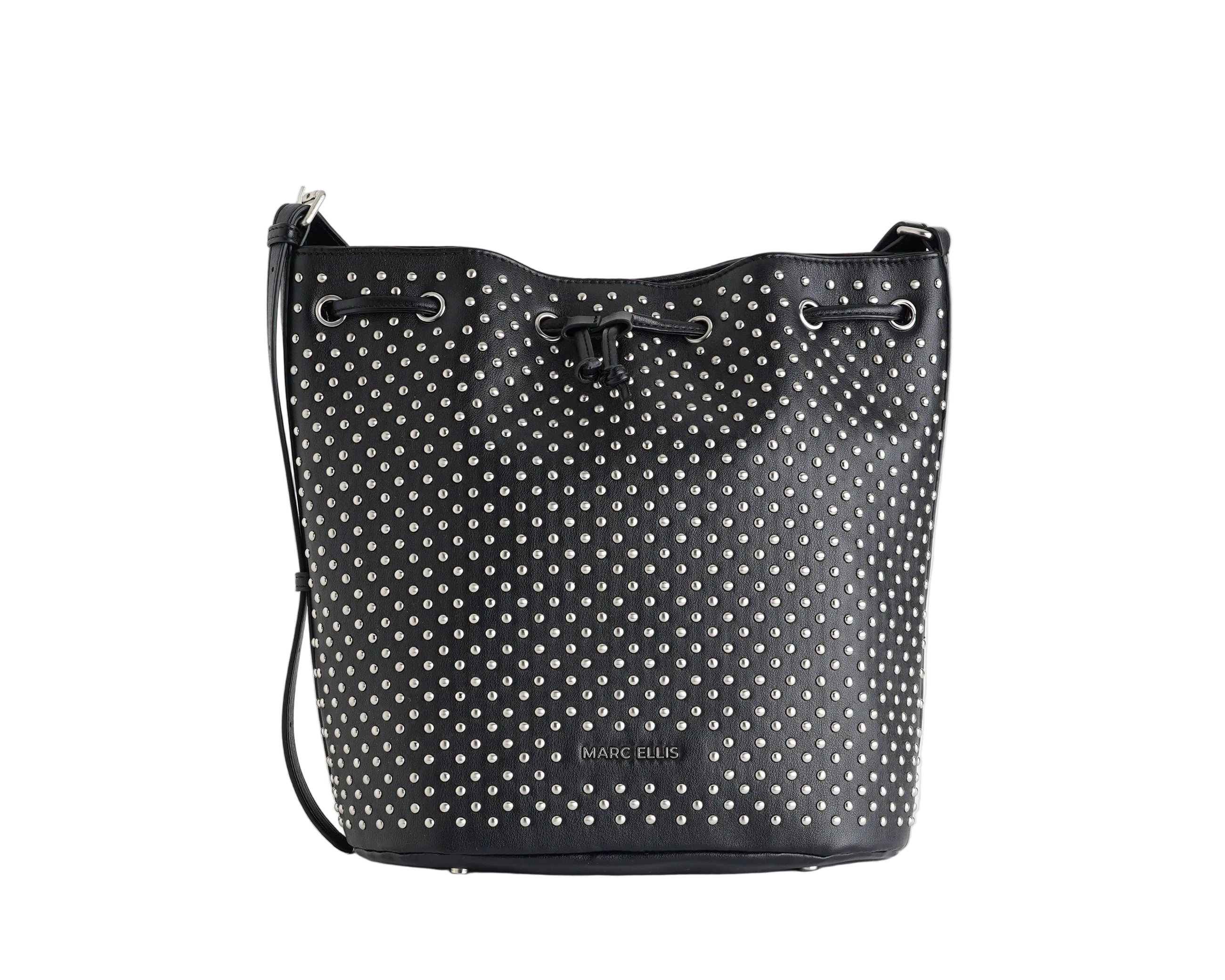 Borsa Marc Ellis Layla Rock Black/Silver - Visione Frontale
