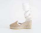 Vidorreta 0247 Ceilan Espadrillas Raffia Zeppa Lacci Donna VIDORRETA Natural Blanco