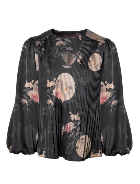 Blusa ANONYME Shines A195FT016 Nero Donna