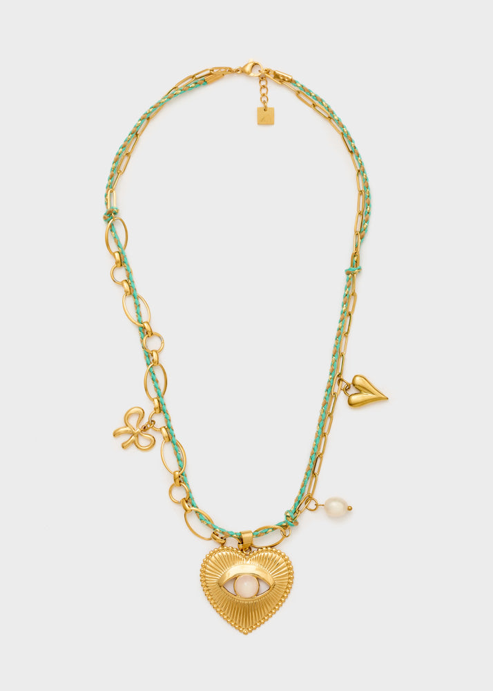 Collana Nalì Heidi SJCL0001 Verde Donna