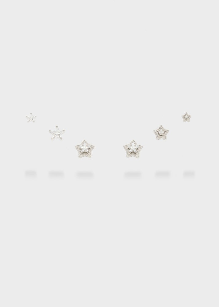 Set orecchini Stars Nalì MEOR0793 Argento Donna