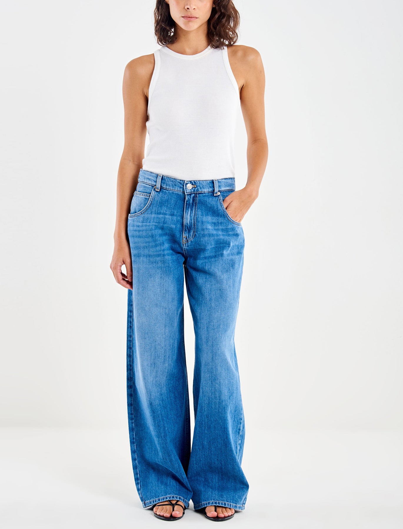 Jeans Icon Mia Baggy Vicolo DAB5140 Blu Vintage Donna