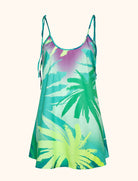 Abito corto Me Fui SW1601X44 in simil cotone Fantasia Donna