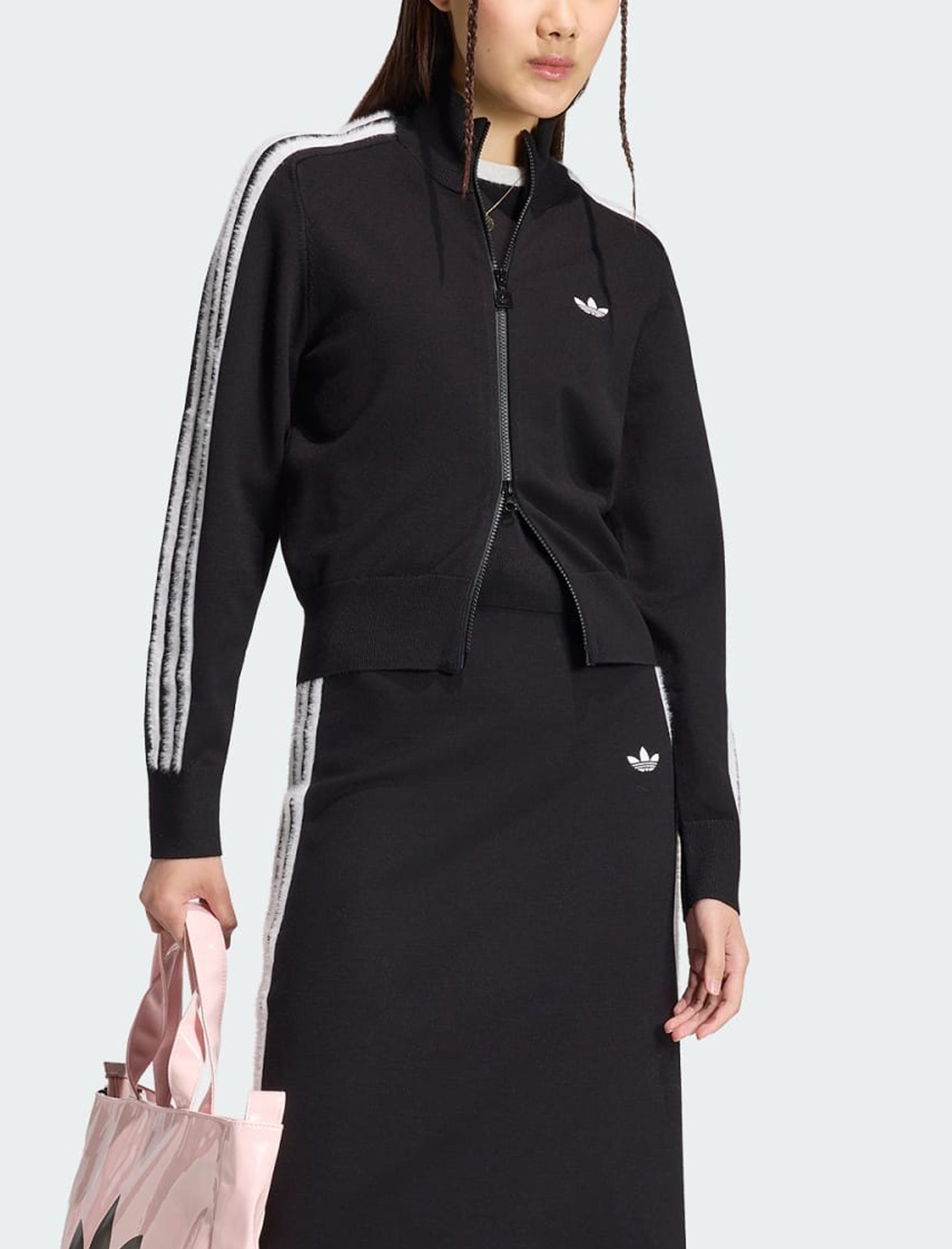 Felpa Adidas Firebird in tessuto Knit KS7366 Black/White