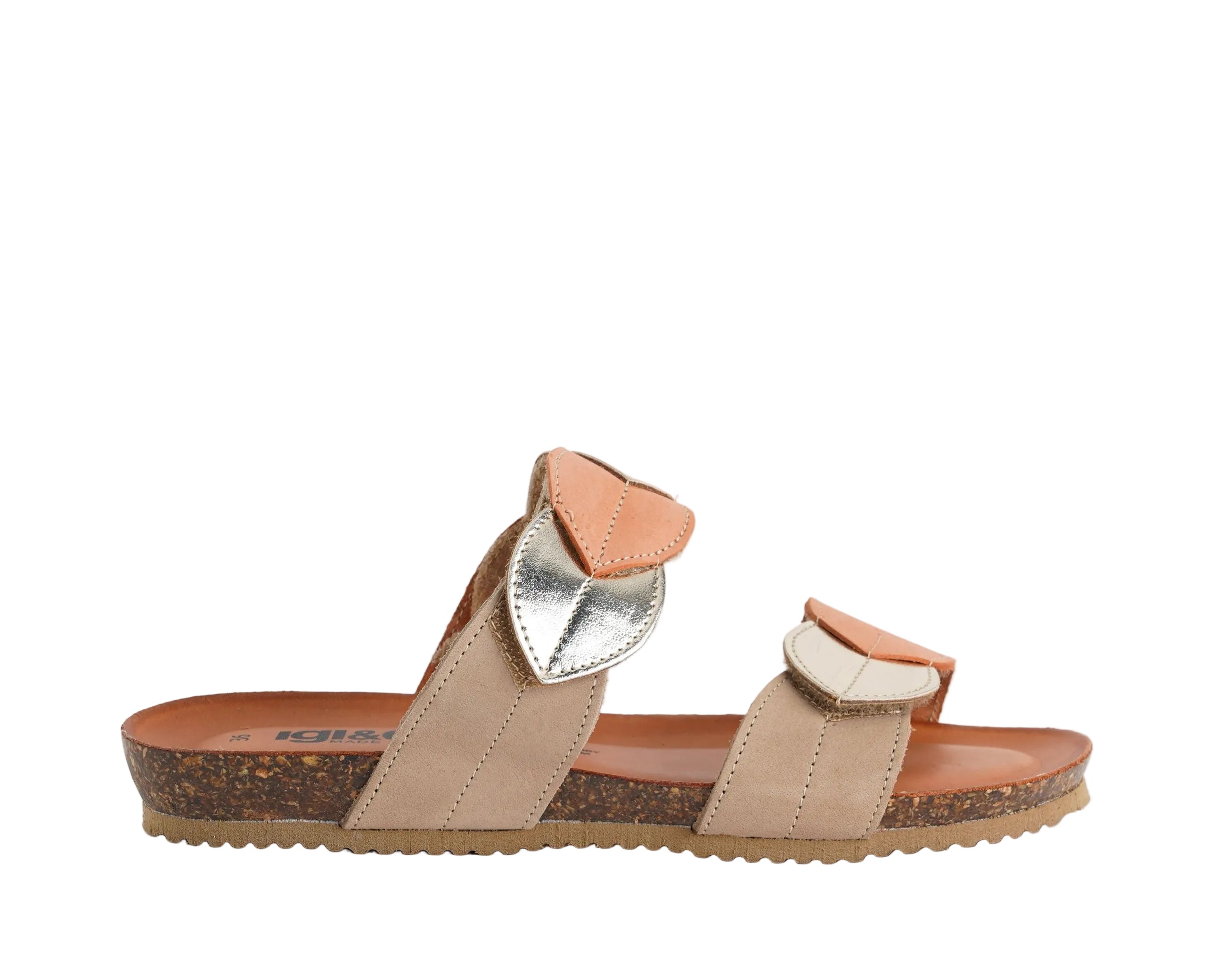Sandalo donna IGI&CO 1195233 colore Tortora/Oro – IGI&CO